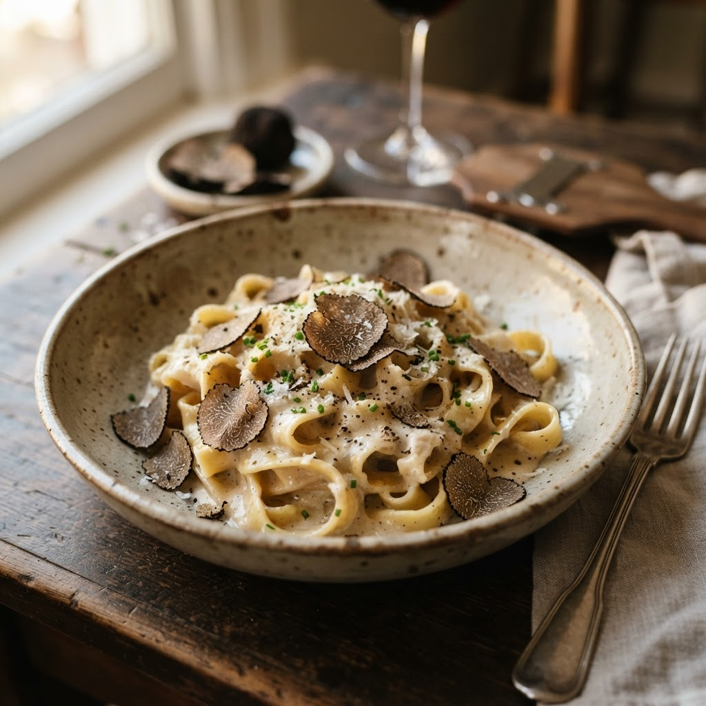 Tagliatelle Crème de Truffe — pâtes fraîches italiennes du Padella Day