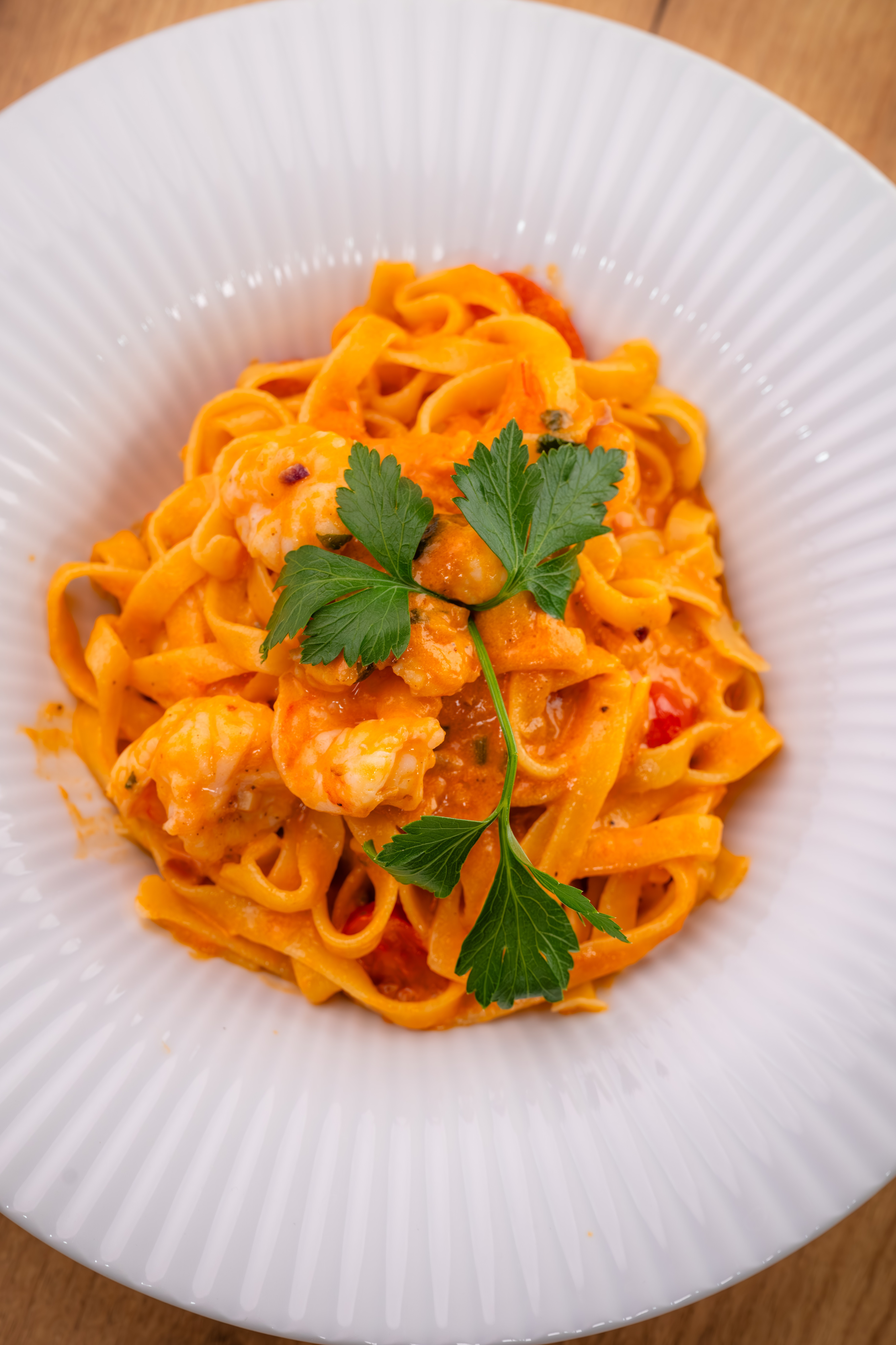 Tagliatelle aux crevettes